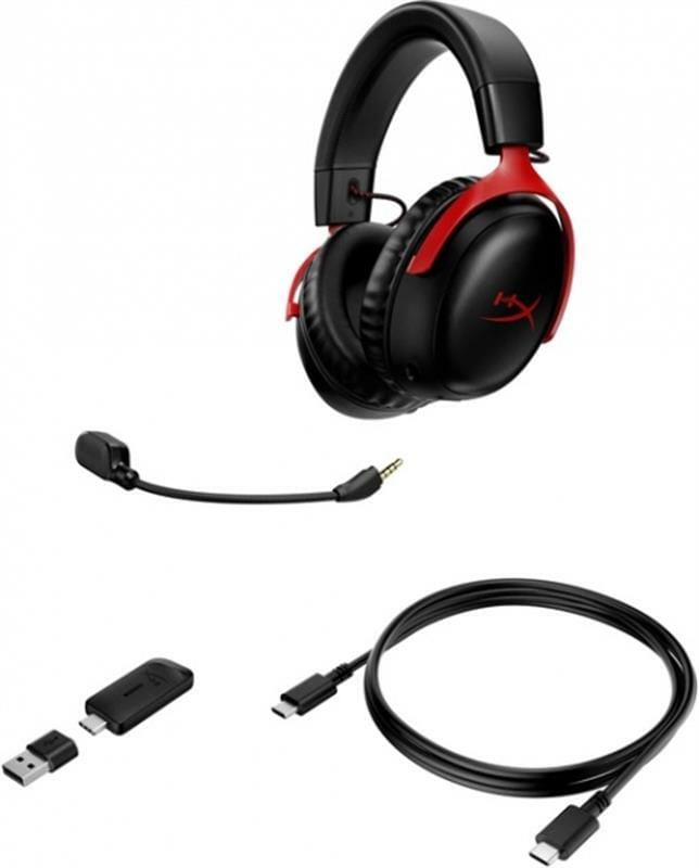 Гарнитура HyperX Cloud III Wireless Black/Red (77Z46AA)