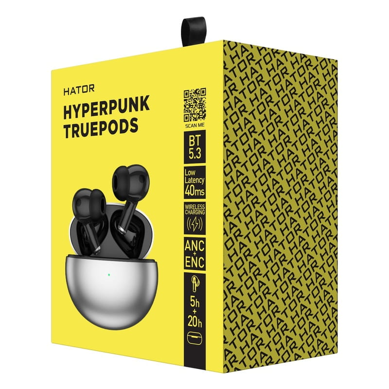 Bluetooth-гарнитура Hator Hyреrpunk Truedots Black (HTA-430)