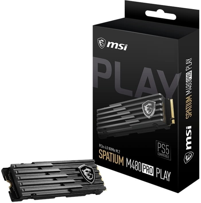 Накопичувач SSD 2TB MSI Spatium M480 Pro Play M.2 2280 PCIe 4.0 x4 NVMe 3D NAND TLC (S78-440Q610-P83)