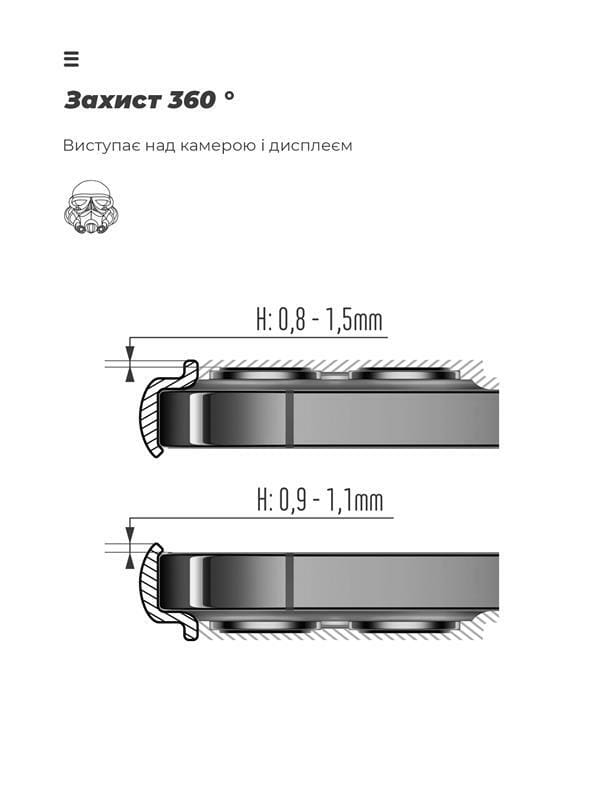 Чехол-накладка Armorstandart Icon для Oppo A98 5G Camera cover Black (ARM68572)