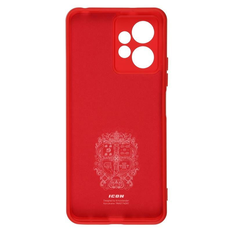 Чехол-накладка Armorstandart Icon для Xiaomi Redmi Note 12 4G Camera cover Red (ARM67703)