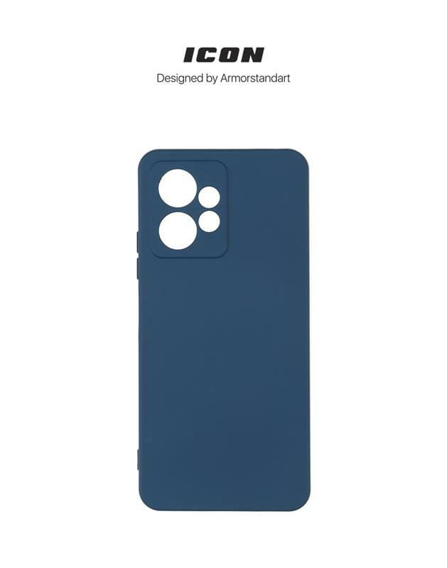 Чехол-накладка Armorstandart Icon для Xiaomi Redmi Note 12 4G Camera cover Dark Blue (ARM67701)