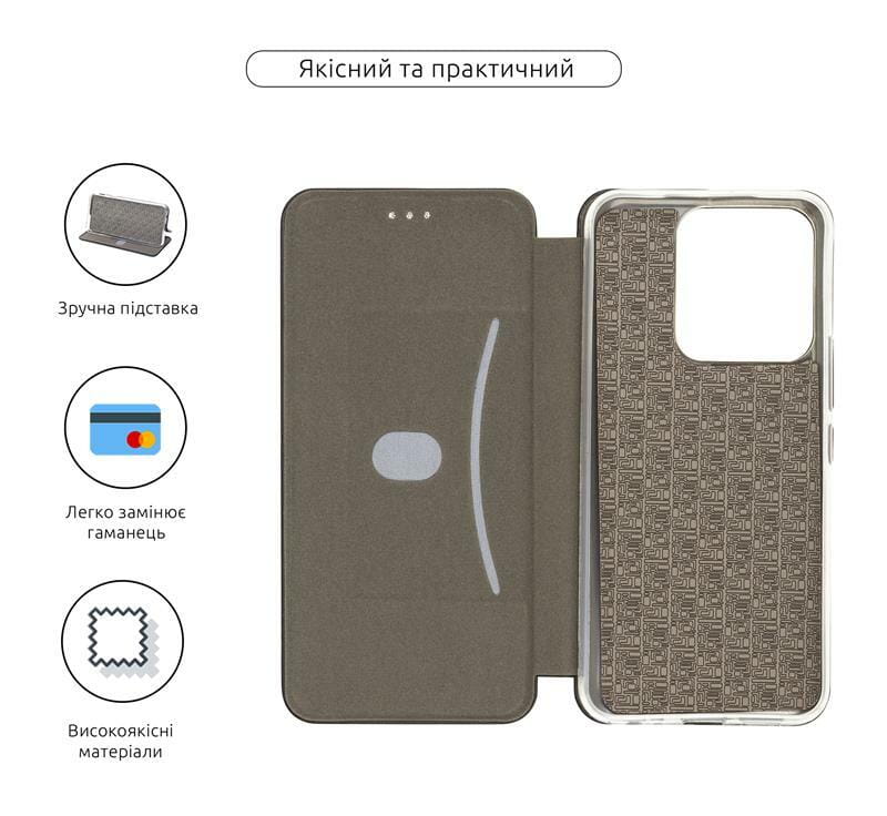 Чехол-книжка Armorstandart G-Case для Tecno Spark Go 2022 (KG5) Black (ARM72416)