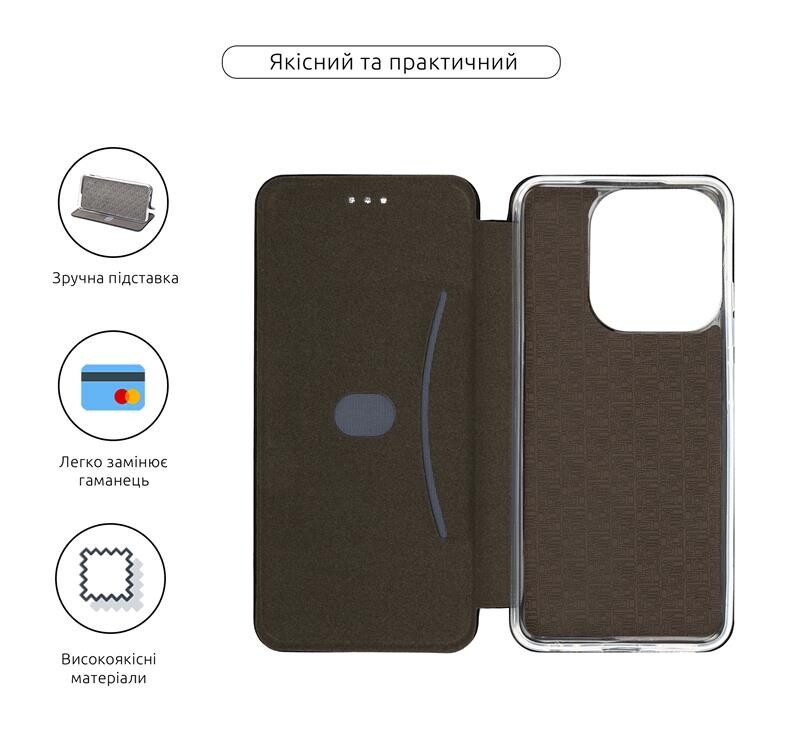 Чехол-книжка Armorstandart G-Case для Tecno Spark Go 2023 (BF7) Black (ARM68958)