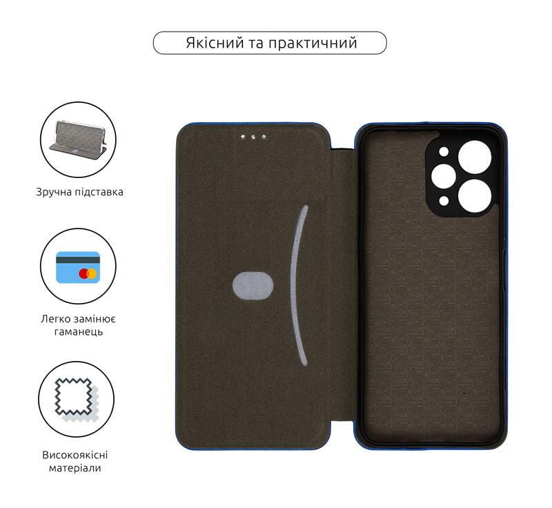 Чехол-книжка Armorstandart G-Case для Xiaomi Redmi 12 4G Blue (ARM66541)