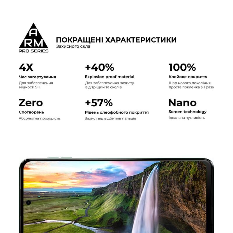 Защитное стекло Armorstandart Pro для Motorola Moto G54/G54 Power Black (ARM71082)