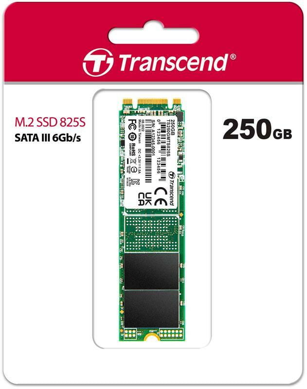 Накопитель SSD 250GB Transcend MTS825S M.2 2280 Sata III 3D TLC (TS250GMTS825S)