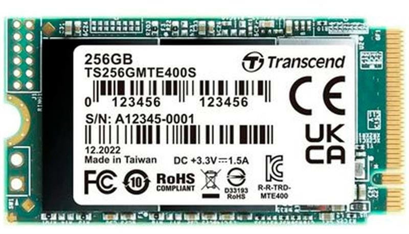 Накопитель SSD 256GB Transcend MTE400S M.2 2242 PCIe 3.0 x4 3D NAND TLC (TS256GMTE400S)