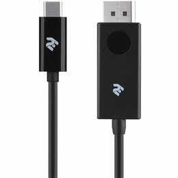 Кабель 2E Displayport - USB Type-C (M/M), 1 м, Black (2E-W1402)