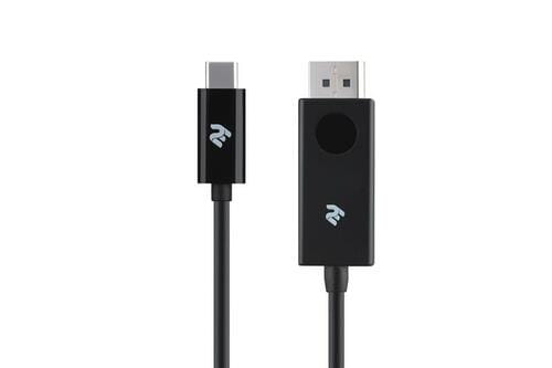 Photos - Cable (video, audio, USB) 2E Кабель  Displayport - USB Type-C (M/M), 1 м, Black  -W1402 (W1402)