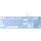 Фото - Клавиатура Aula Mechanical F2088 PRO White/Violet, plus 9 Purple keys KRGD blue (6948391234915) | click.ua