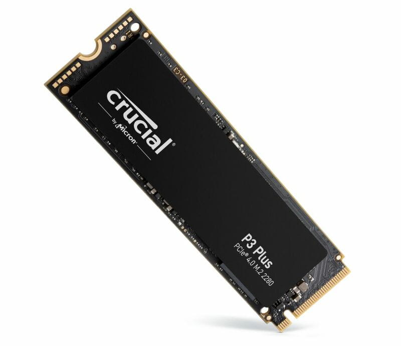 Накопитель SSD  500GB Crucial P3 Plus M.2 2280 NVMe PCIe 3.0 x4 TLC 3D NAND (CT500P3PSSD8)