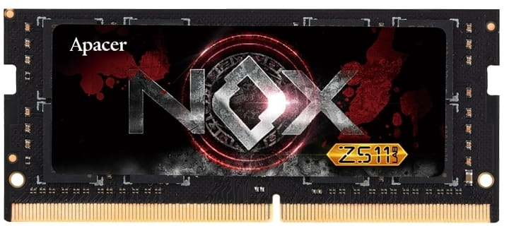 Модуль памяти SO-DIMM 8GB/3200 DDR4 Apacer NOX Black (A4S08G32CLYBDAA-1)