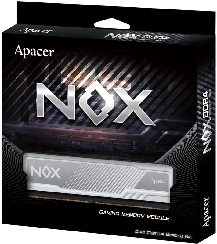 Модуль пам`ятi DDR4 2x8GB/3200 Apacer NOX White (AH4U16G32C28YMWAA-2)