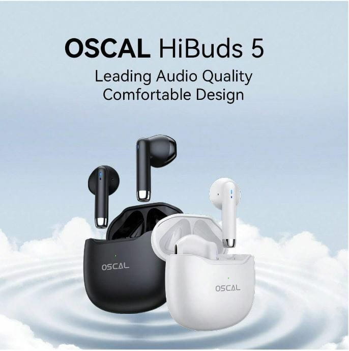 Bluetooth-гарнитура Oscal HiBuds 5 White