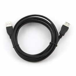 Кабель Cablexpert USB - USB V 2.0 (M/F), удлинитель, 3.0 м, черный (CCP-USB2-AMAF-10)