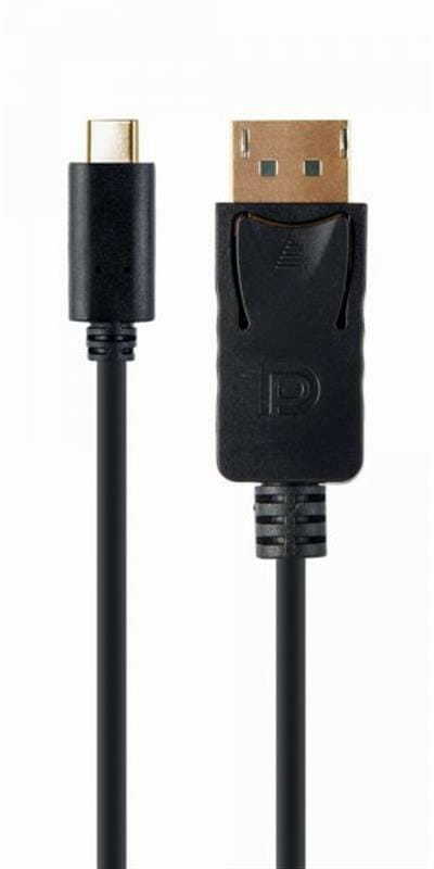 Кабель Cablexpert USB Type-C - DisplayPort (M/M), 2 м, черный (A-CM-DPM-01)