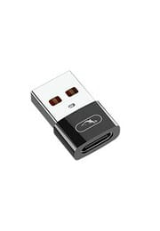 Переходник SkyDolphin OT08 Mini USB Type-C - USB (F/M) Black (ADPT-00031)