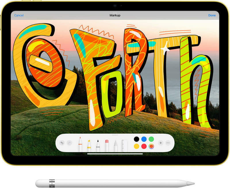 Планшет Apple A2696 iPad 10.9 (2022) Wi-Fi 256GB Yellow (MPQA3RK/A)