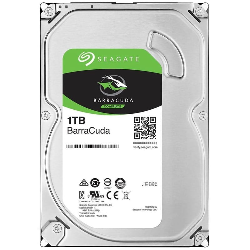 Накопитель HDD SATA 1.0TB Seagate BarraCuda 7200rpm 256MB (ST1000DM014)