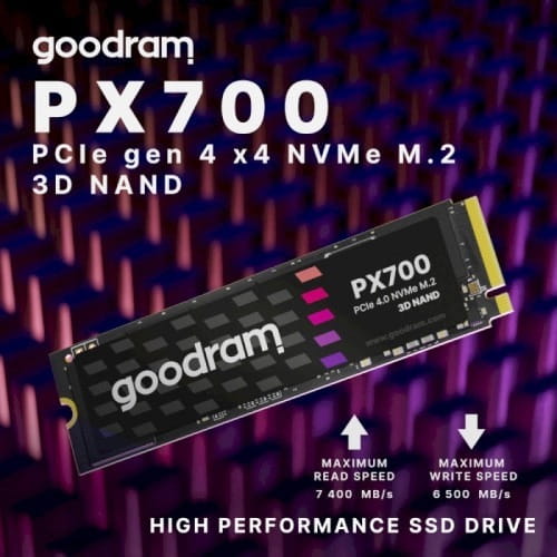 Накопитель SSD 1TB Goodram PX700 M.2 2280 PCIe 4.0 x4 NVMe 3D NAND (SSDPR-PX700-01T-80)