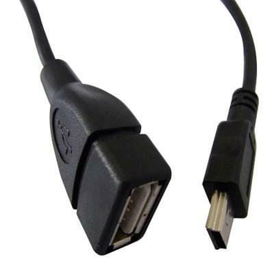 Фото - Кабель ATCOM   USB - mini USB V 2.0 (F/M), 0.8 м, чорний  12821 (12821)
