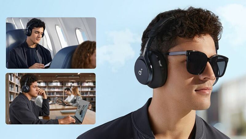Bluetooth-гарнітура Anker SoundCore Space One Black (A3035G11)