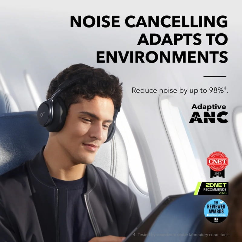 Bluetooth-гарнітура Anker SoundCore Space One Black (A3035G11)