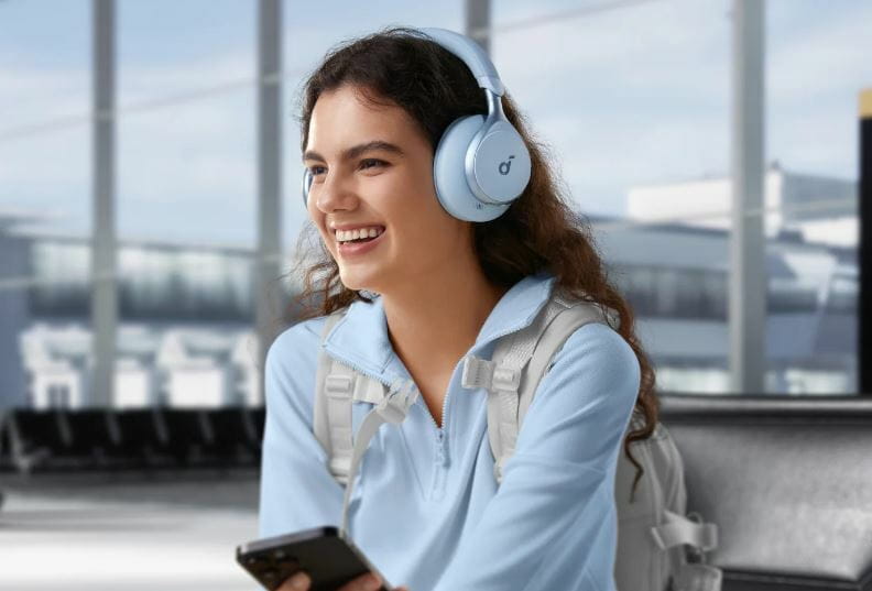 Bluetooth-гарнітура Anker SoundCore Space One Blue (A3035G31)