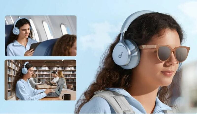 Bluetooth-гарнітура Anker SoundCore Space One Blue (A3035G31)
