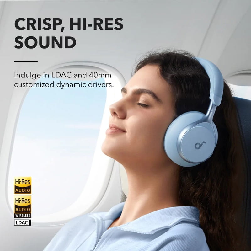 Bluetooth-гарнітура Anker SoundCore Space One Blue (A3035G31)