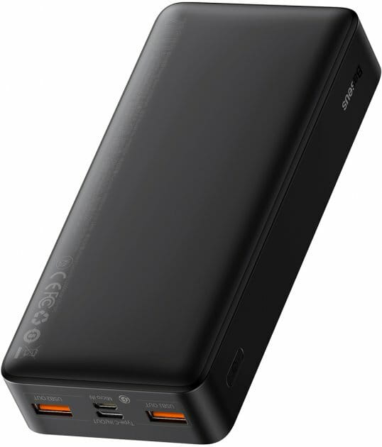 Універсальна мобільна батарея Baseus Bipow Digital Display 20W 20000 mAh Black (PPDML-M01) (1283126558764)