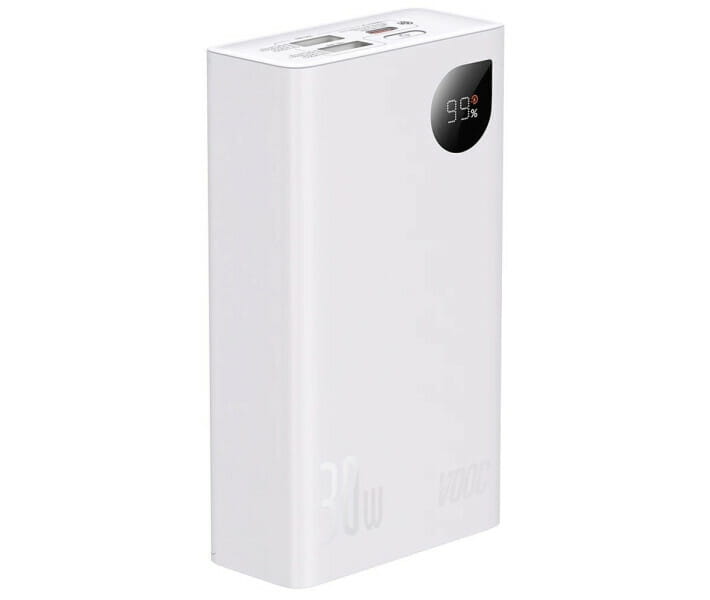 Универсальная мобильная батарея Baseus Adaman2 20000mAh White (PPAD050002) (1283126558641)