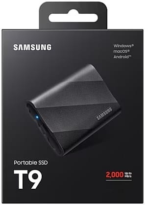 Накопичувач зовнішній SSD 2.5" USB 1.0TB Samsung T9 Black (MU-PG1T0B/EU)