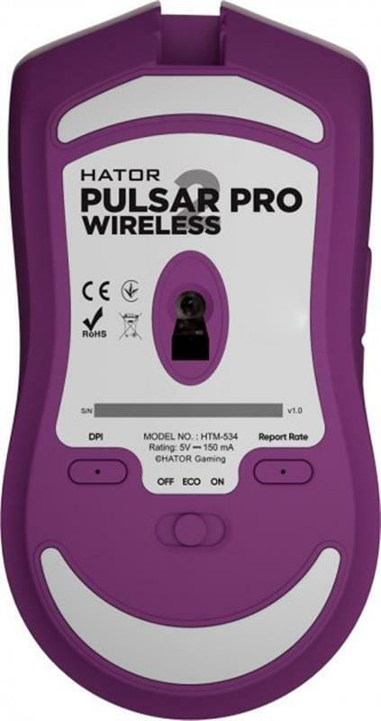 Мышь беспроводная Hator Pulsar 2 Pro Wireless Lilac (HTM-534)