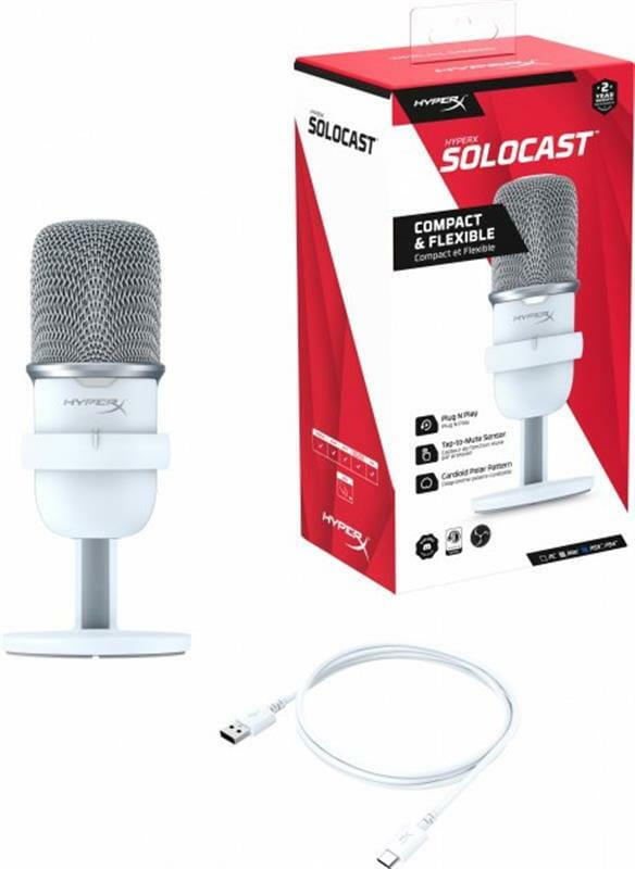 Микрофон HyperX SoloCast White (519T2AA)