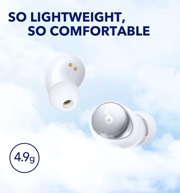 Bluetooth-гарнітура Anker SoundCore Space A40 White (A3936G21)