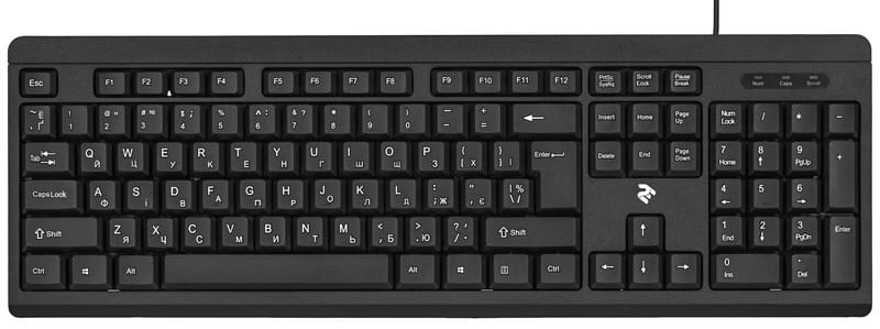 Клавіатура 2E KS108 Slim Black (2E-KS108UB_UA)