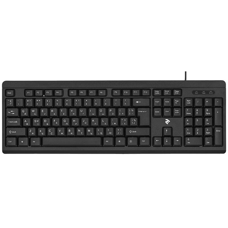 Клавиатура 2E KS108 Slim Black (2E-KS108UB_UA)