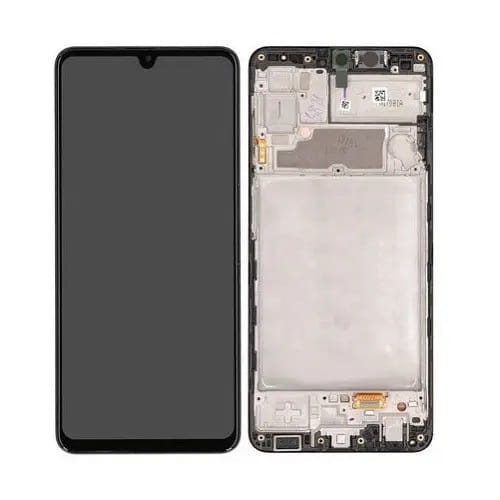 Дисплей Samsung SM-A225 Galaxy A22 4G (2021) в сборе с сенсором и рамкой black service orig (L20215)