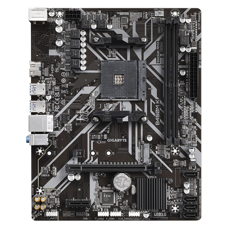 Материнская плата Gigabyte B450M K Socket AM4