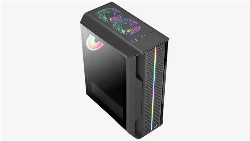 Корпус AeroCool Splinter Duo-G-BK-v1 (ACCM-PB26033.11) Black без БП