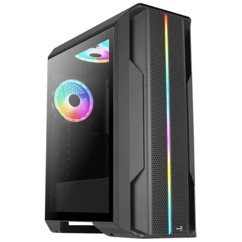 Корпус AeroCool Splinter Duo-G-BK-v1 (ACCM-PB26033.11) Black без БП