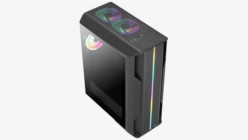 Корпус AeroCool Splinter Duo-G-BK-v1 (ACCM-PB26033.11) Black без БП
