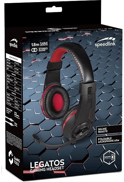 Гарнитура Speed Link Legatos Stereo Gaming Headset Black (SL-860000-BK)