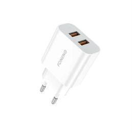 Мережевий зарядний пристрій Foneng EU45 Dual USB Charger (2USBх2.4A) White (EU45-CH-TC) + кабель USB Type C