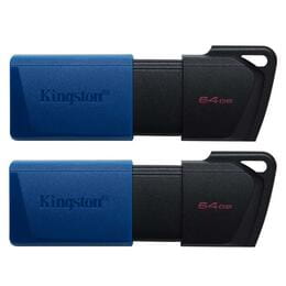Флеш-накопитель USB3.2 2x64GB Kingston DataTraveler Exodia M Black/Blue (DTXM/64GB-2P)