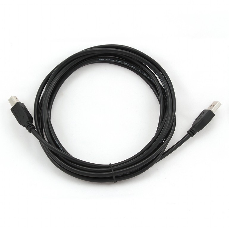 Кабель Cablexpert USB - USB Type-B V 2.0 (M/M), 1.8 м, черный (CCP-USB2-AMBM-6)