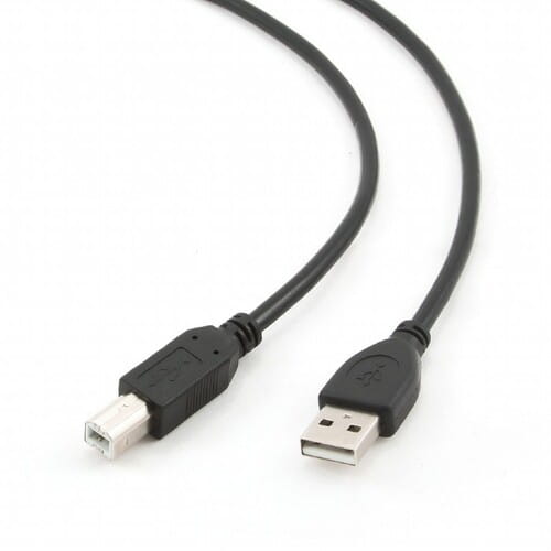Фото - Кабель Gembird  Cablexpert USB - USB Type-B V 2.0 , 1.8 м, чорний (CCP-USB2-AM (M/M)