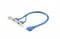 Фото - Планка розширення Cablexpert USB - 10-pin (F/M), 0.44 м, синій (CC-USB3-RECEPTACLE) | click.ua